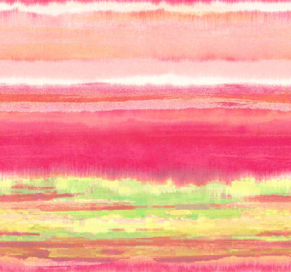Coral Shading Digital Printed Satin Fabric - Image 4