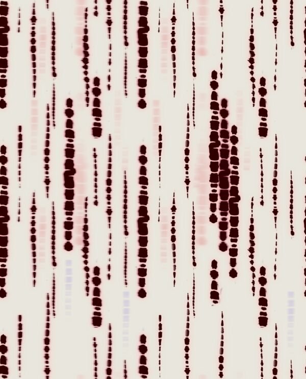 Black and White Tie-Dye Digital Printed Linen Fabric - Image 5