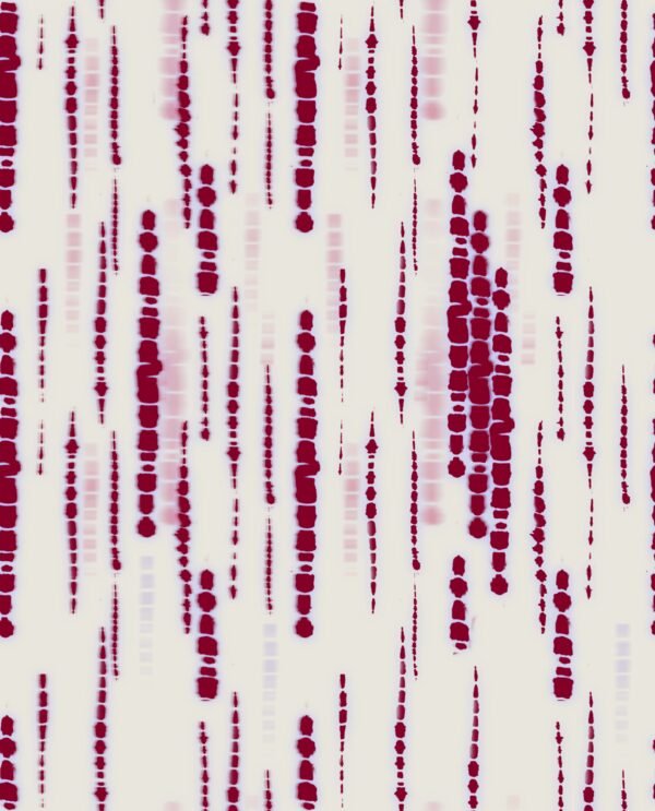 Black and White Tie-Dye Digital Printed Linen Fabric - Image 6