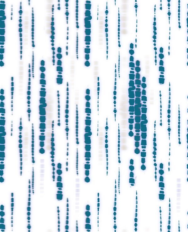 Black and White Tie-Dye Digital Printed Linen Fabric - Image 7